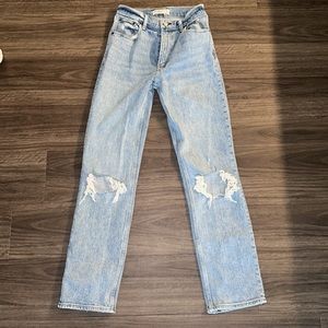 Abercrombie and Fitch 90’s straight ultra high rise